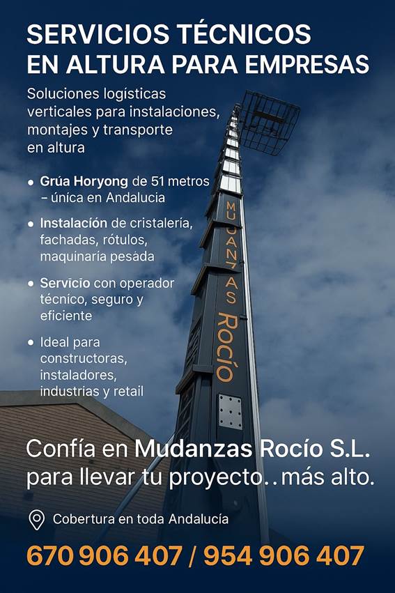 MUDANZA A GRAN ALTURA EN VERANO